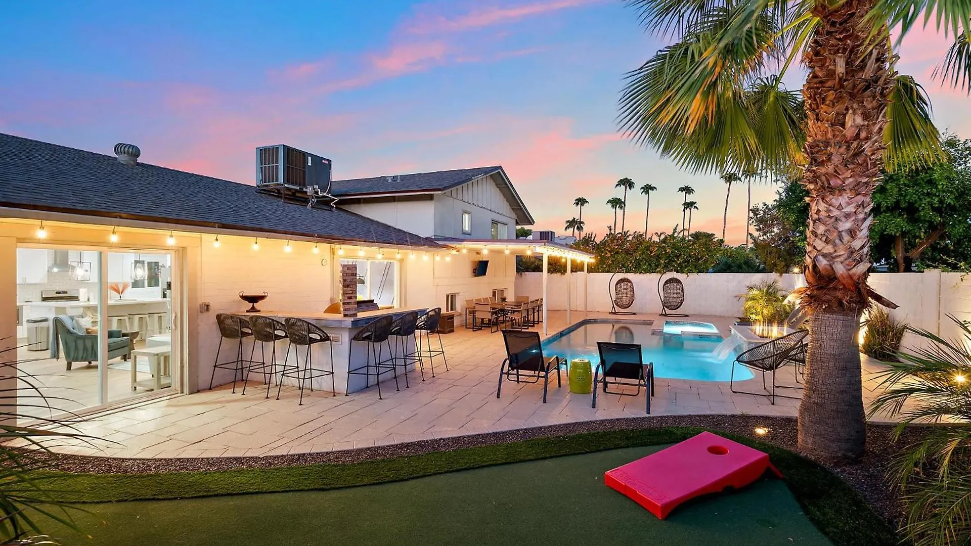 度假居 Pool Spa Ping Pong Pool Table Arcade Corn Hole 斯科茨 美国